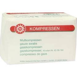 MULLKOMPRESSEN 7,5x7,5 cm unsteril 8fach 100 St Kompressen von NOBAMED Paul Danz AG