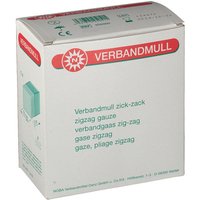 Verbandmull 8-fach 10 m zickzack von NOBAMED