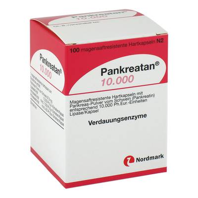 PANKREATAN 10.000 magensaftresistente Hartkapseln 100 St von NORDMARK Pharma GmbH