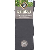 NUR DER Socke Bambus* Komfort - anthrazitmel. - Größe 39-42 von NUR DER