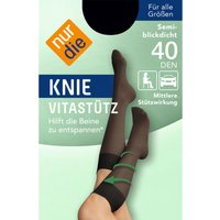 NUR DIE Knie Vitastütz - schwarz - Größe one size von NUR DIE