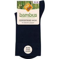 NUR DIE Socke Komfort Bund Bambus* - maritim - 35-38 von NUR DIE