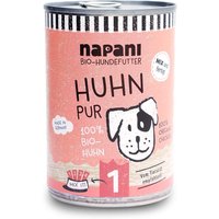 napani Bio-Dosenfutter für Hunde, Huhn pur von Napani