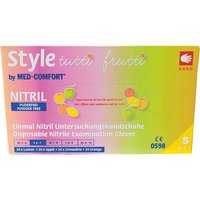 Comfort bunte Handschuhe Nitril Größe L von NatuSol