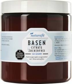 NATURAFIT Basencitrate zuckerfrei Pulver 160 g von NaturaFit GmbH