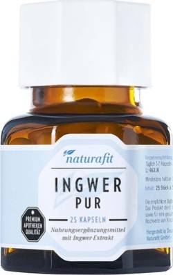 NATURAFIT Ingwer Pur Kapseln 13.7 g von NaturaFit GmbH