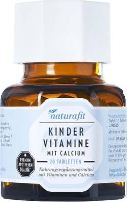 NATURAFIT Kindervitamine m.Calcium Lutschtabletten 40 g von NaturaFit GmbH