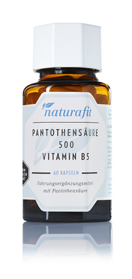 NATURAFIT Pantothens�ure 500 Vitamin B5 Kapseln 42.2 g von NaturaFit GmbH