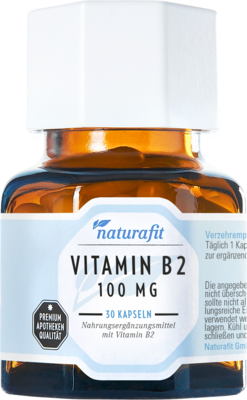 NATURAFIT Vitamin B2 100 mg Kapseln 8.2 g von NaturaFit GmbH