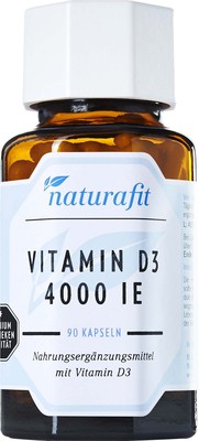 NATURAFIT Vitamin D3 4000 I.E. Kapseln 26.7 g von NaturaFit GmbH