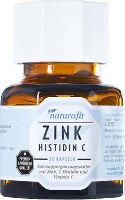 NATURAFIT Zink Histidin C Kapseln 12.3 g von NaturaFit GmbH