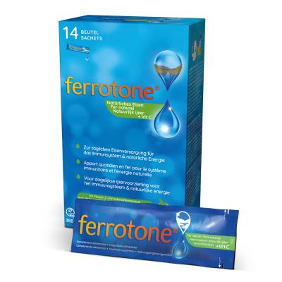 ferrotone - natürliches Eisen mit Vitamin C, Apfelgeschmack von Nelsons GmbH