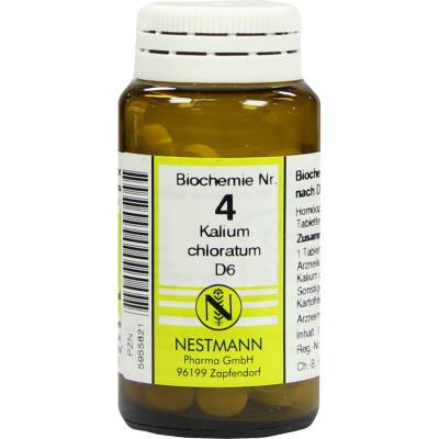 BIOCHEMIE 4 Kalium chloratum D 6 Tabletten 100 St Tabletten von Nestmann Pharma GmbH