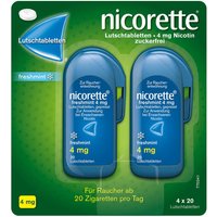 nicorette® Lutschtabletten 4mg freshmint - Jetzt 20% Rabatt sichern* von Nicorette