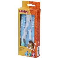 Nûby Zahnbürsten-Set + 3 Monaten (Farbe nicht wählbar) von Nûby