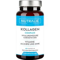 Nutralie Kollagen + Hyaluronsäure + Coenzym Q10 + Vitamine A, C, D und B12 + Zink von Nutralie