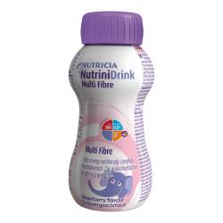 NUTRINIDRINK MultiFibre Erdbeergeschmack 200 ml Flüssigkeit von Danone Deutschland Gmbh