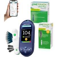 OneTouch Ultra Plus Reflect® Diabetes Starter-Set mg/dl, 40 Teststreifen, 40 sterile Lanzetten, 1 Stechhilfe von ONETOUCH