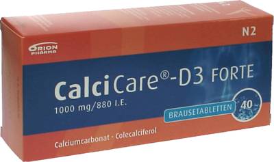 CALCICARE D3 forte Brausetabletten 40 St von ORION Pharma GmbH