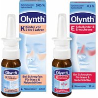 Olynth 0,1% Schnupfen Dosierspray + Olynth® K 0,05 % Schnupfen Dosierspray für Kinder von Olynth