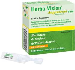 HERBA-VISION Augentrost sine Augentropfen 5X0.4 ml von OmniVision GmbH