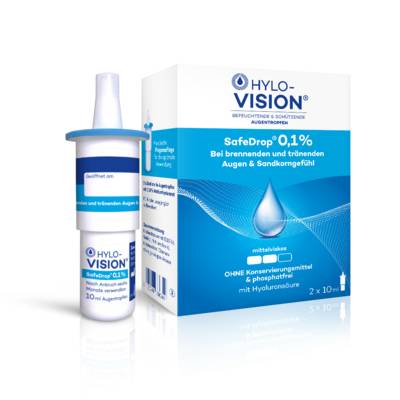 HYLO-VISION SafeDrop 0,1% Augentropfen 2X10 ml von OmniVision GmbH