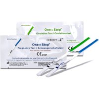 One+Step Kombipaket 25 Ovulationstests + 5 Schwangerschaftstests - Fruchtbarkeitstest für Frauen von One+Step
