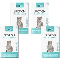 OptiPet Spot on für Katzen, gegen Zecken, Milben & Flöhe, Für alle Katzenrassen geeignet von OptiPet