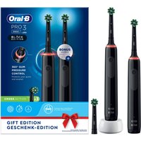 Oral-B - Elektrische Zahnbürste 'Pro 3 + 2. Handstück' in Schwarz von Oral-B