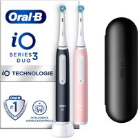 Oral-B - Elektrische Zahnbürste 'iO3 + 2. Handstück' in Schwarz/Pink von Oral-B