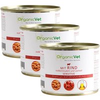 OrganicVet Katze Sensitive Rind mit Vollkornnudeln und Lachsöl von OrganicVet