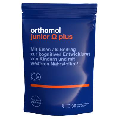 "ORTHOMOL Junior Omega plus Kaudragees 90 Stück" von "Orthomol Pharmazeutische Vertriebs GmbH"