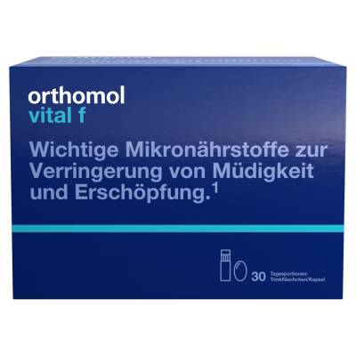"Orthomol Vital f Trinkfläschchen/Kapsel 30 Stück" von "Orthomol Pharmazeutische Vertriebs GmbH"
