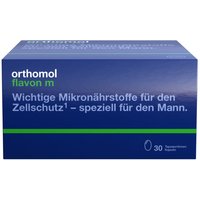 Orthomol Flavon m - Mikronährstoffe für Männer - Zellschutz mit Vitaminen, Selen, Zink, Omega-3-Fettsäure und Folsäure - Kapseln von Orthomol