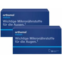 Orthomol Vision - wichtige Mikronährstoffe für die Augen - Nahrungsergänzung mit Lutein, Zeaxanthin, Omega-3-Fettsäure – Kapseln von Orthomol