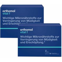 Orthomol Vital f - Mikronährstoffe für Frauen - bei Müdigkeit und Erschöpfung - mit B-Vitaminen, Omega-3 und Magnesium - Trinkampullen/Kaps. von Orthomol