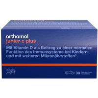 Orthomol junior C plus - mit Vitamin C als Beitrag zu einer normalen Funktion des Immunsystems - Mandarine/Orangen-Geschmack - Kautabletten von Orthomol