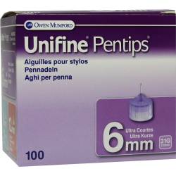 Unifine Pentips 0.33x6mm 31G 100 St Kanüle von Owen Mumford GmbH