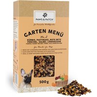 Garten Menü Nr. 2 für Hunde - Kürbis, Pastinake, Rote Bete, Fenchel, Salbei, Löwenzahn von PAWS & PATCH