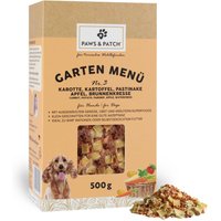 Garten Menü Nr. 3 für Hunde - Karotte, Kartoffel, Pastinake, Apfel, Brunnenkresse von PAWS & PATCH