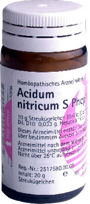 ACIDUM NITRICUM S Phcp Globuli 20 g von PH�NIX LABORATORIUM GmbH