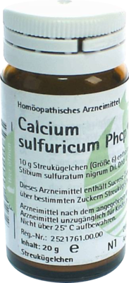 CALCIUM SULFURICUM PHCP Globuli 20 g von PH�NIX LABORATORIUM GmbH