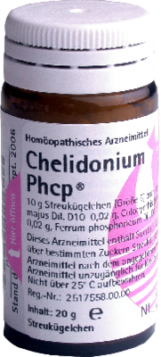 CHELIDONIUM PHCP Globuli 20 g von PH�NIX LABORATORIUM GmbH