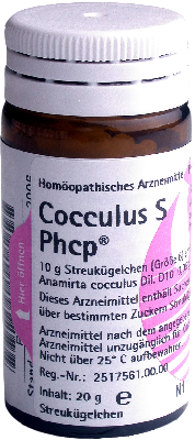 COCCULUS S Phcp Globuli 20 g von PH�NIX LABORATORIUM GmbH