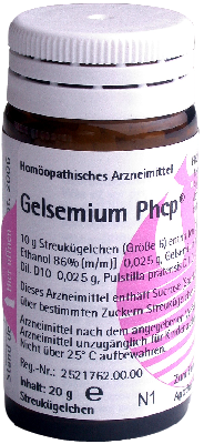 GELSEMIUM PHCP Globuli 20 g von PH�NIX LABORATORIUM GmbH