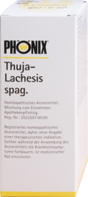 PH�NIX THUJA lachesis spag.Mischung 50 ml von PH�NIX LABORATORIUM GmbH
