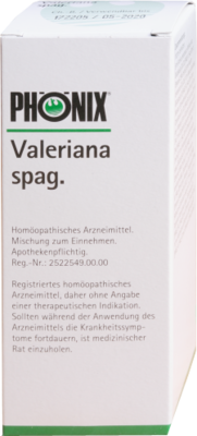 PH�NIX VALERIANA spag.Mischung 100 ml von PH�NIX LABORATORIUM GmbH