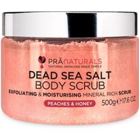 PraNaturals Körperpeeling mit Salz aus dem Toten Meer und Pfirsich & Honig von PRANATURALS