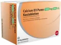 CALCIUM D3 Actavis 1000 mg/880 I.E. Kautabletten 90 St von PUREN Pharma GmbH & Co. KG