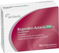IBUPROFEN-Actavis 400 mg Filmtabletten 50 St von PUREN Pharma GmbH & Co. KG